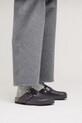 Birkenstock klapki skórzane Boston Vintage Wood Wire Buckle 1030691