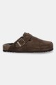 Scholl klapki zamszowe OLIVIER F325751019 brązowy AW25