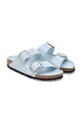 Obuwie Birkenstock klapki skórzane Arizona Big Buckle 1030374 niebieski