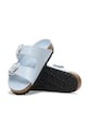 Birkenstock klapki skórzane Arizona Big Buckle 1030374 niebieski