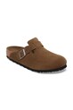 Birkenstock klapki zamszowe Boston 1030814 brązowy AW25