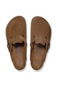 Obuwie Birkenstock klapki zamszowe Boston 1030814 brązowy