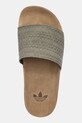 adidas Originals klapki zamszowe Adilette Rs zielony JR3595