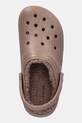 Crocs kapcie Classic Lined Clog brązowy 203591.2Q9