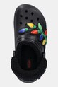 Crocs kapcie Classic Lined Holiday Lights Clog czarny 212054.0C4