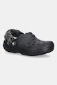 Crocs kapcie Classic Fleece Lined Clog czarny 211396.001
