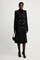 Elisabetta Franchi płaszcz CP01056E2 czarny AW25