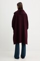 Одежда Шерстяное пончо Elisabetta Franchi CP67D56E2 бордо