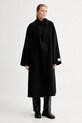 Calvin Klein płaszcz z dodatkiem wełny LV040WL571 czarny AW25