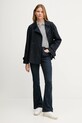 Tommy Hilfiger impermeabile di cotone WW0WW45618 blu navy AW25