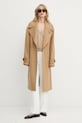Μάλλινο παλτό Karl Lagerfeld A3W15010 πράσινο AW25