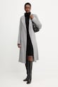Шерстяное пальто BOSS 50541513 серый AW25