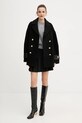 Pinko płaszcz z domieszką wełny 105559.A2SH czarny AW25