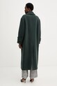 Odzież Pinko płaszcz z dodatkiem wełny 105770.A2SM zielony