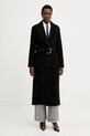 Παλτό με προσθήκη μαλλιού Pinko oversize μαύρο 105695.A2UB