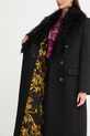Versace Jeans Couture płaszcz z dodatkiem wełny 79HAT418.N0342