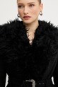 Versace Jeans Couture płaszcz z domieszką wełny czarny 79HAT413.N0539