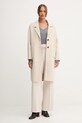 Пальто с шерстью United Colors of Benetton 28F7DN082 бежевый AW25