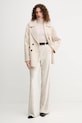 United Colors of Benetton palton de lână 28F7DN083 bej AW25
