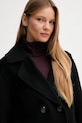 United Colors of Benetton palton de lână negru 28F7DN083