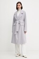 Forte Forte płaszcz wełniany 14008.my.coat fioletowy AW25