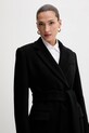 Пальто з вовною MSGM чорний 3941MDC10.257603