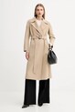 Vlněný kabát Weekend Max Mara MANU 2525016021600 béžová AW25