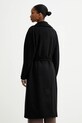 Îmbrăcăminte Weekend Max Mara palton de lână RESINA 2525016031600 negru
