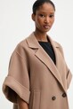 Вовняне пальто Weekend Max Mara PERA коричневий 2525086021600
