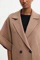 Вовняне пальто Weekend Max Mara PERA 2525086021600 коричневий