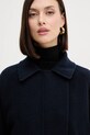 Weekend Max Mara płaszcz wełniany CARELLA granatowy 2525086031600