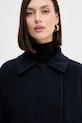 Vlnený kabát Weekend Max Mara CARELLA tmavomodrá 2525086031600