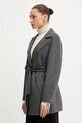 Armani Exchange płaszcz z dodatkiem wełny szary XW000692.AF16201