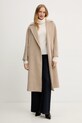 Kabát s příměsí vlny Weekend Max Mara TEMPERA 2525016082600 béžová AW25