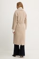 Odzież Weekend Max Mara płaszcz z dodatkiem wełny TEMPERA 2525016082600 beżowy