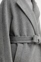 Weekend Max Mara płaszcz z dodatkiem wełny TEMPERA 2525016082600 szary