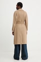 Îmbrăcăminte Weekend Max Mara palton de lână RESINA 2525016102600 bej