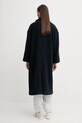 Odzież American Vintage płaszcz z dodatkiem wełny ZIF17A granatowy