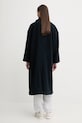 Odzież American Vintage płaszcz z dodatkiem wełny ZIF17A granatowy