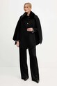 Ermanno Scervino płaszcz 57TD046EY0 czarny AW25