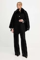 Пальто Ermanno Firenze 57TD046EY0 чёрный AW25