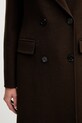 Ermanno Scervino płaszcz z wełną 57TD056EY1 brązowy
