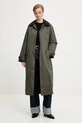 Abercrombie & Fitch płaszcz KI144.5195.340 zielony AW25