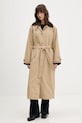 Abercrombie & Fitch płaszcz nieocieplane beżowy KI144.5303.415