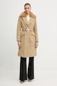 Guess płaszcz z domieszką wełny NEW PATRICE W5BL25.W2672 beżowy NC25