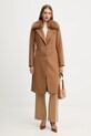 Guess haină cu lână KAROLE W5BL19.W2642 maro NC25