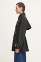 GANNI trench coat Heavy Twill Midi Trench W0893 black AW25