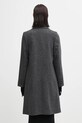 Odzież A.P.C. płaszcz z dodatkiem wełny Manteau Ginny WOARA.F01545 szary