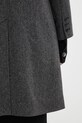 A.P.C. płaszcz z dodatkiem wełny Manteau Ginny WOARA.F01545 szary