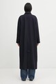 Odzież A.P.C. płaszcz z dodatkiem wełny Manteau Gaia WVBEB.F01533 granatowy